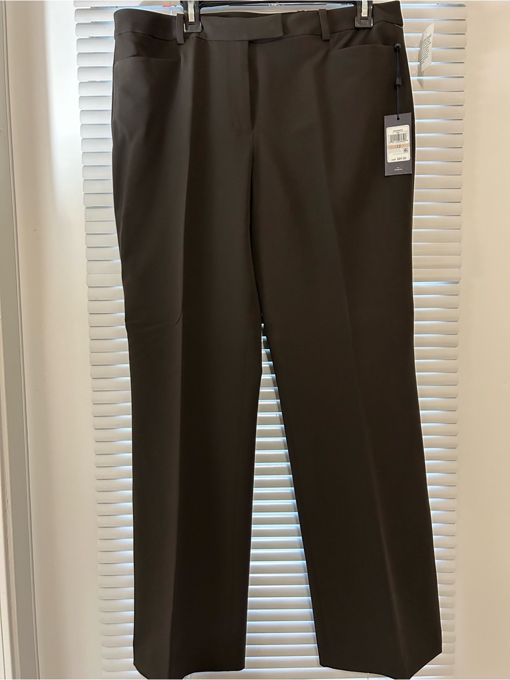 NEW! Tommy Hilfiger Women's Dark Brown Boot Leg Trousers - Picture 3 of 6